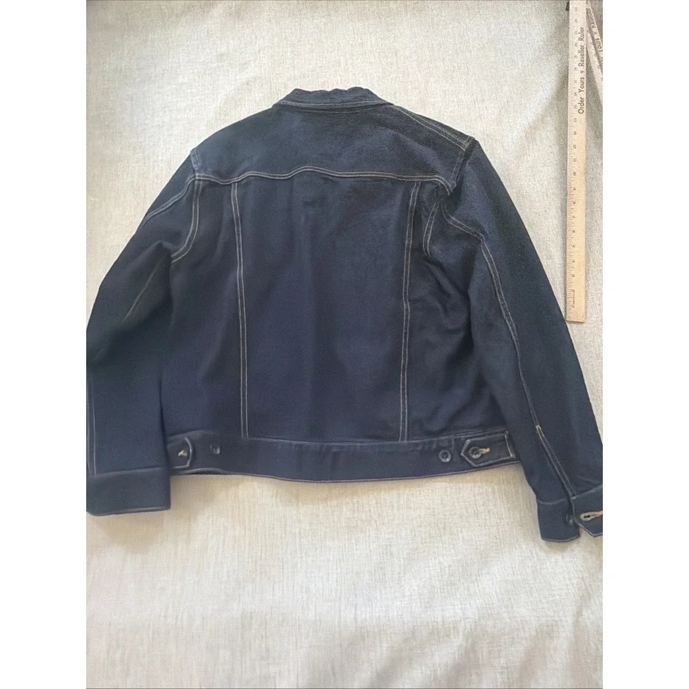 Todd Snyder White Oak Cone Mills Selvage Denim Jacket Men's XL Dark Indigo USA